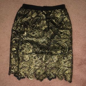 Golden flower skirt
